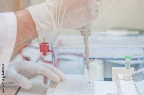 Obraz Scientist working