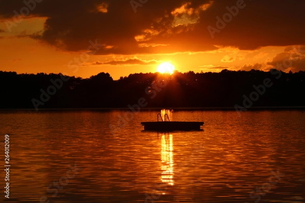 Fototapeta Abenddämmerung am See