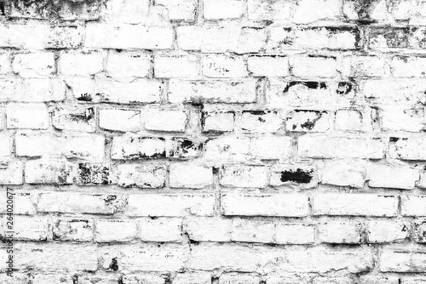 Fototapeta Brick texture with scratches and cracks