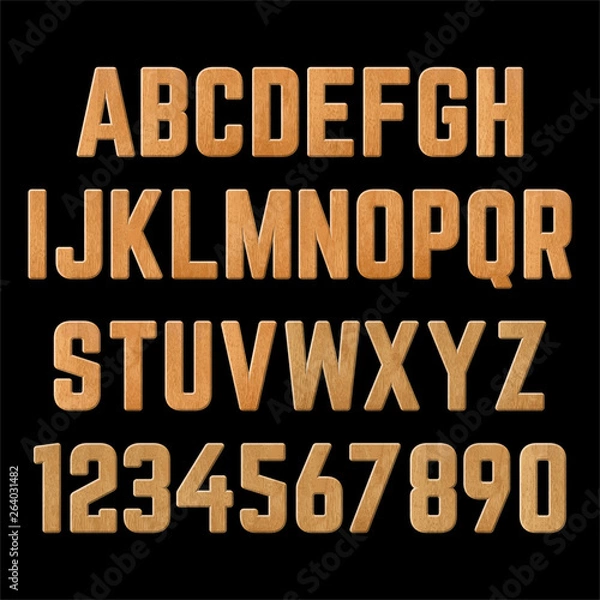 Fototapeta Wood letters