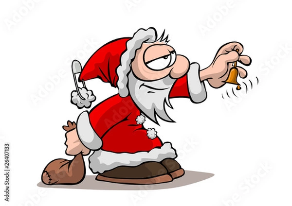 Obraz Der Weihnachtsmann läutet