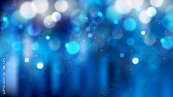 Fototapeta Abstract Dark Blue Lights Background Vector Art