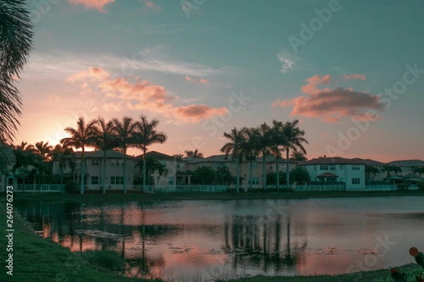 Obraz Sunset Landscape in Miami 