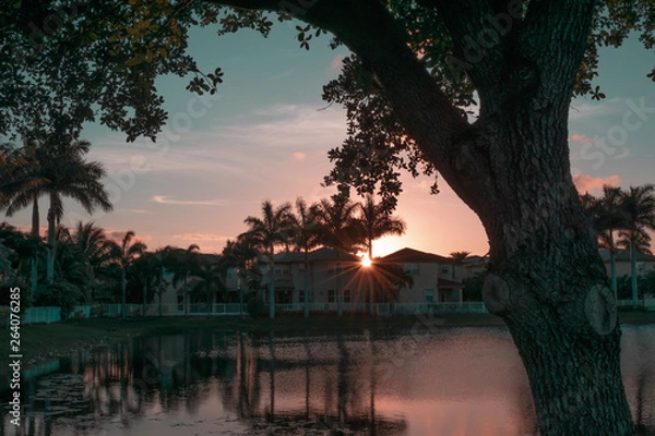 Obraz Sunset Landscape in Miami 