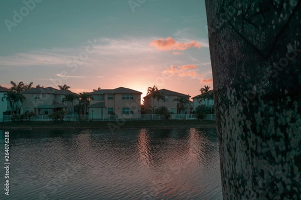 Obraz Sunset Landscape in Miami 
