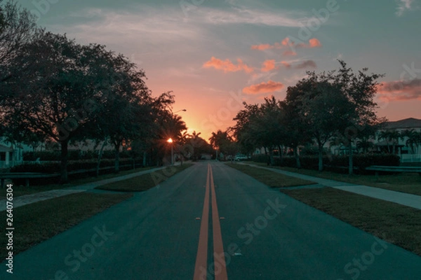 Obraz Sunset Landscape in Miami 
