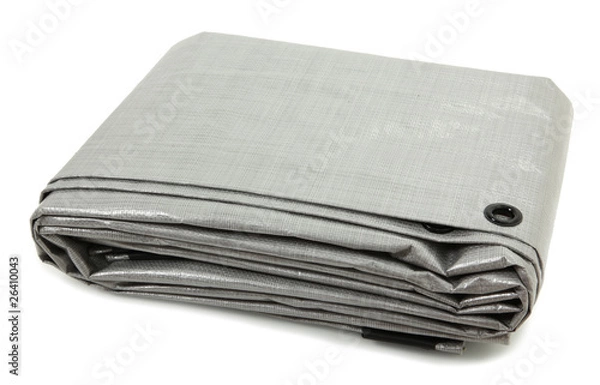 Obraz Złożona szara plandeka