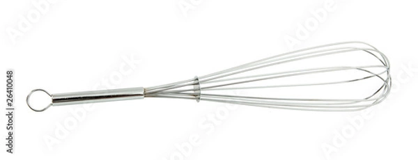 Obraz Silver Whisk Over White