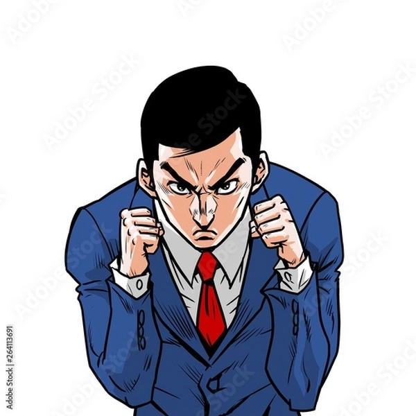 Fototapeta ファイティングサラリーマン