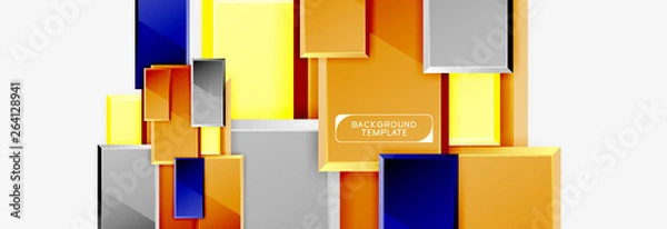 Fototapeta Square geometric composition