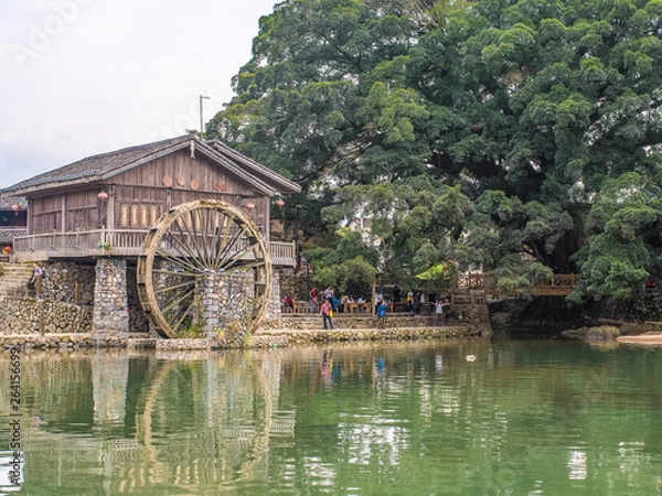 Obraz view wheel water