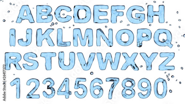 Obraz water typography