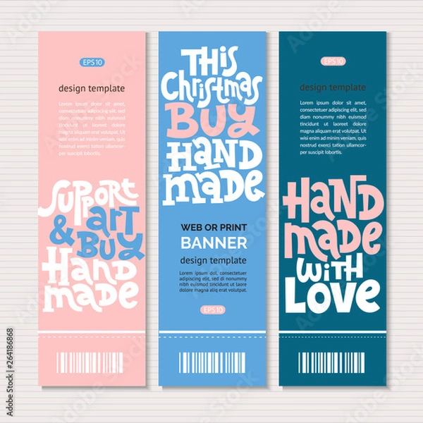 Fototapeta Hand made quotes