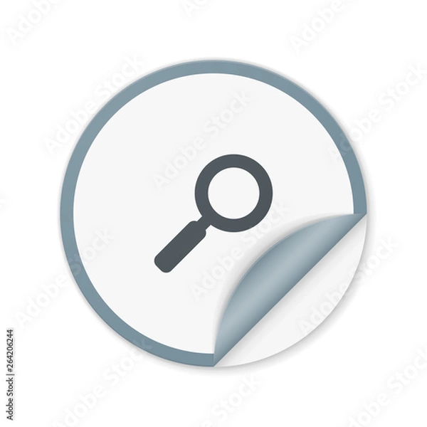Fototapeta Search button illustration