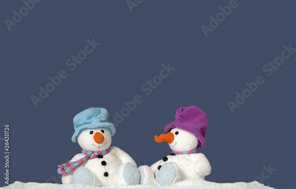 Obraz 2 snowman sitting in the snow