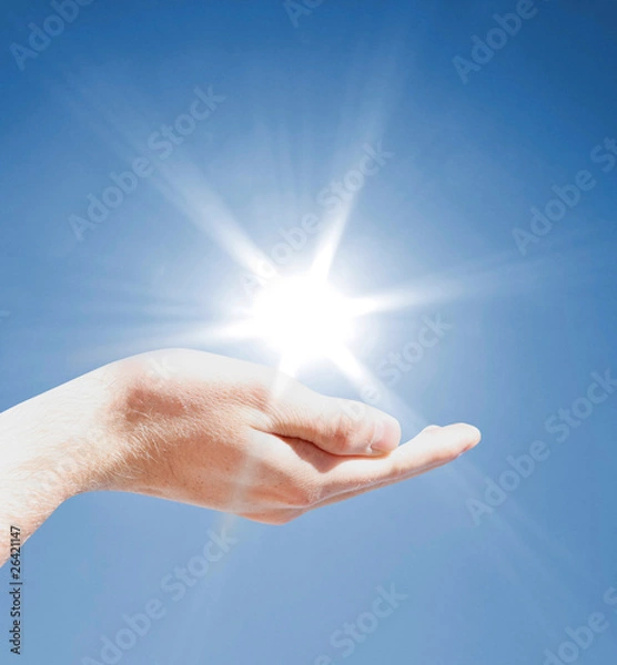 Obraz Holding the sun