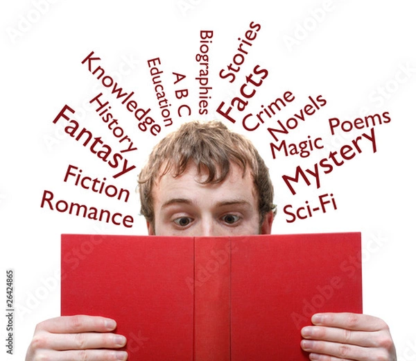 Fototapeta Reading a book