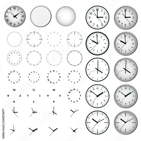 Obraz Clock icon. World time concept. Business background. Internet marketing.