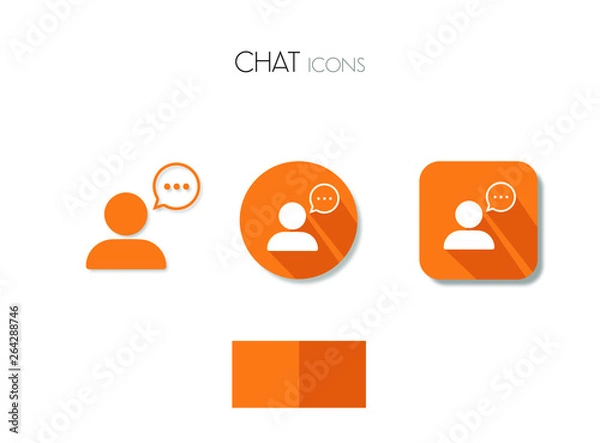 Obraz icon chat vector, icona chat vettore, network icon, digital icon, icona digitale