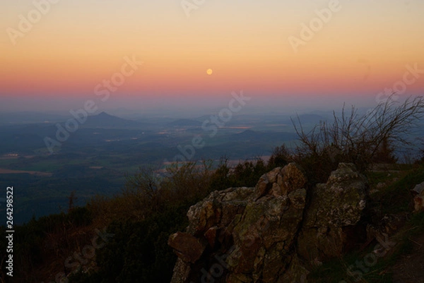 Obraz sunrise view from Jested Mountain