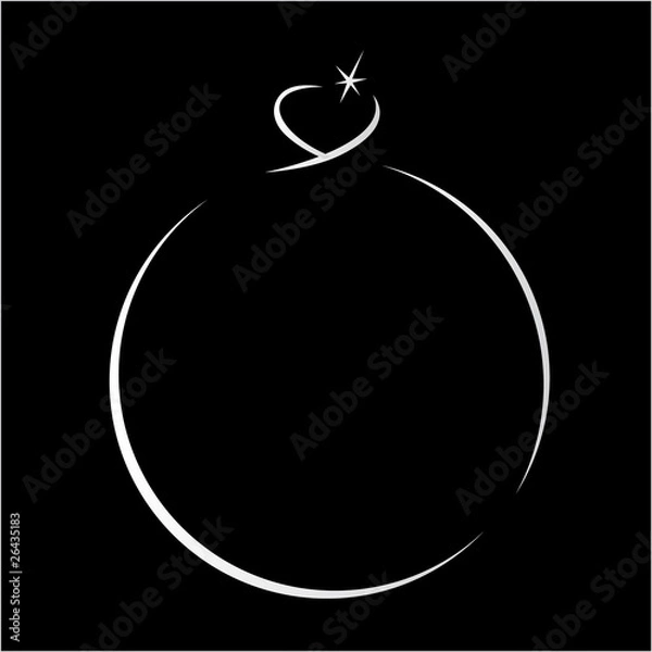 Obraz logo entreprise, bague, bijouterie