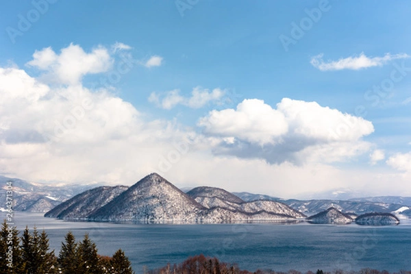 Obraz 北海道・冬の洞爺湖