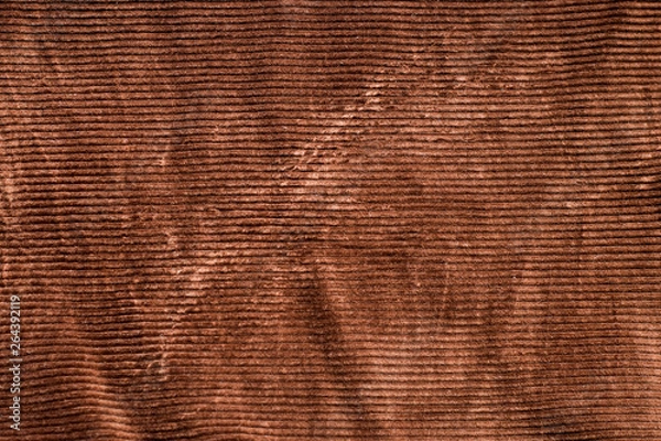 Obraz dark chocolate brown corduroy close-up
