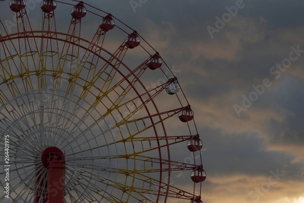 Obraz 寂しげな夕方の観覧車