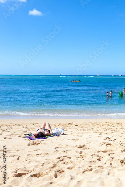 Fototapeta 〈ハワイ〉ワイキキビーチの風景