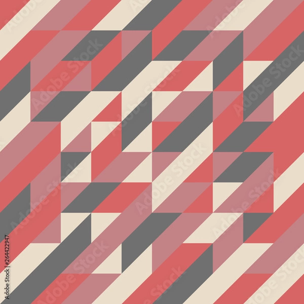 Fototapeta Colorful triangle geometric abstract background in vector