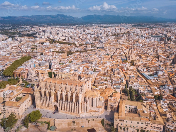 Obraz Mallorca view from the top of the cathedral