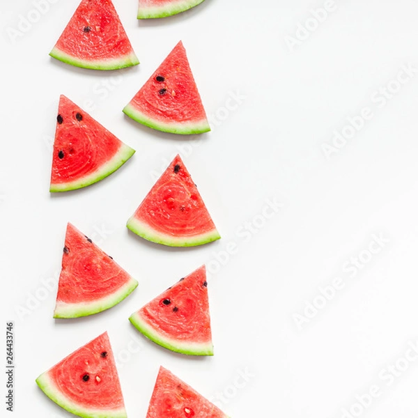 Fototapeta Fresh watermelon slices pattern