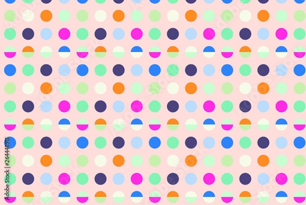 Fototapeta Seamless Pattern with circles
