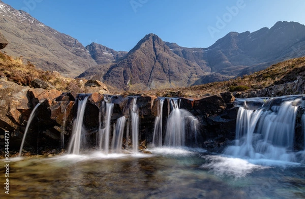 Obraz Fairy Pools, Isle of Skye. Cuillin Ridge in the background