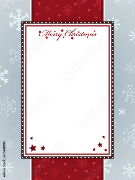 Obraz red christmas frame