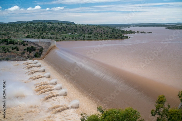 Obraz burdekin dam in flood
