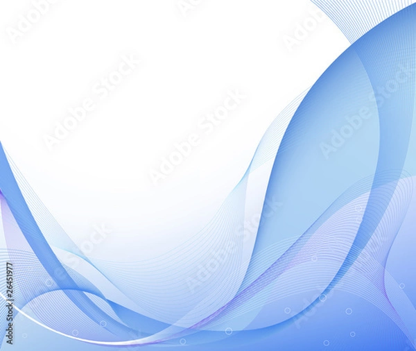 Fototapeta Vector blue abstract composition