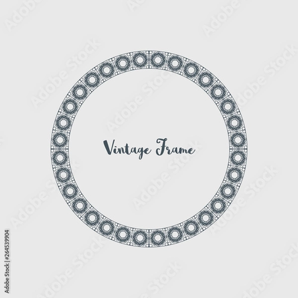 Fototapeta Vector Decorative Circle Frame
