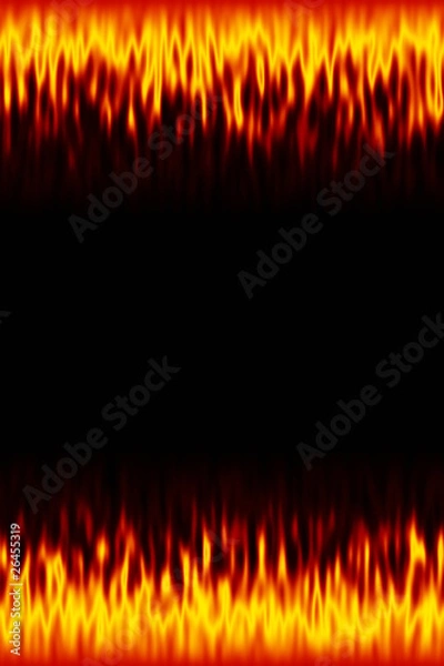 Obraz fire border background
