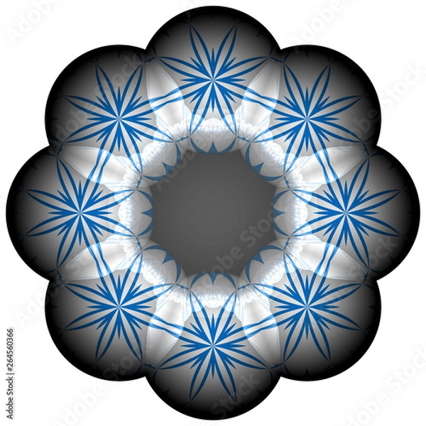 Obraz Rosette mit Muster - transparenter Background