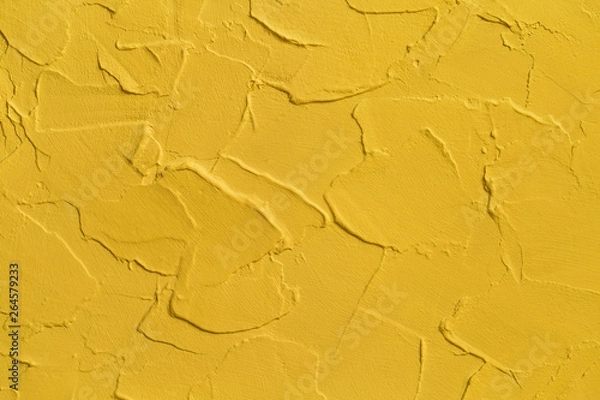 Obraz Abstract yellow texture, volumetric strokes and paint
