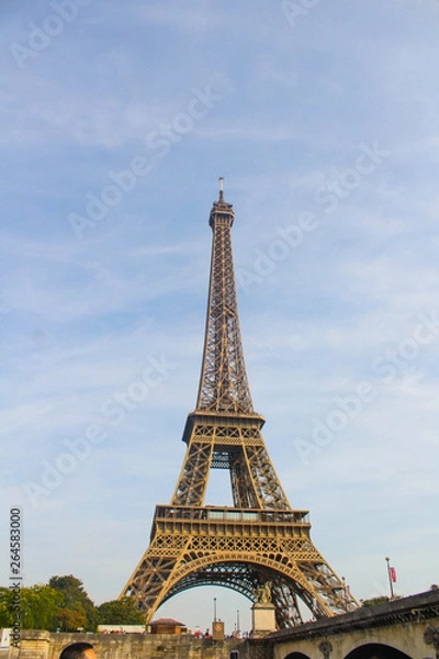 Fototapeta Torre eifel de paris bonito panorama