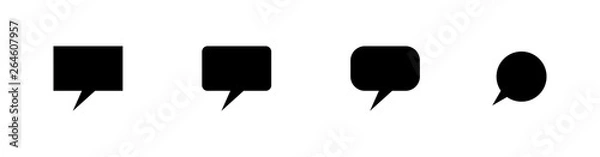 Obraz Speech bubble icon set, chat symbol