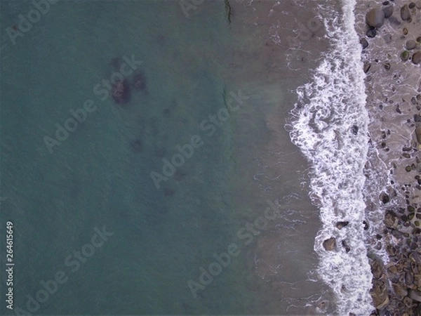 Obraz 曇りの波打ち際