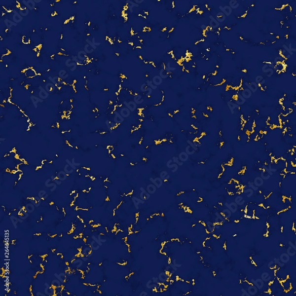 Obraz marble texture blue tones with gold