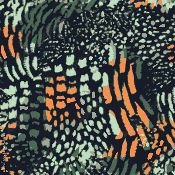 Fototapeta Animal print, snake skin, leopard texture background