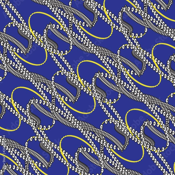 Fototapeta Bright  80's. pattern Background. geometric shapes.
