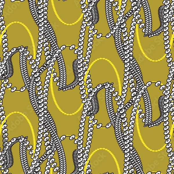 Fototapeta Bright  80's. pattern Background. geometric shapes.