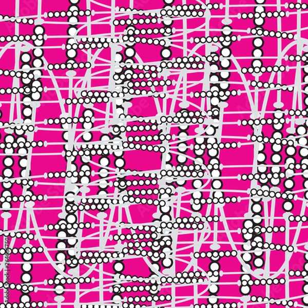 Fototapeta Bright  80's. pattern Background. geometric shapes.