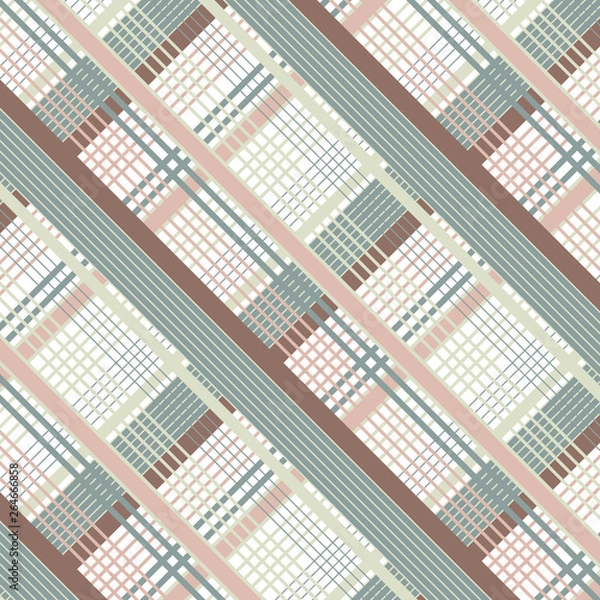 Fototapeta Tartan pattern. Geometric elements for fabric, textile